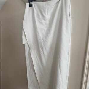 Zara Asymmetrical White Skirt